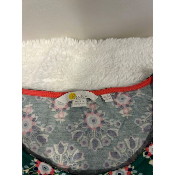 BODEN Green Pink floral Miriam Long Sleeve Jersey Scoop Neck Sheath Dress Sz‎ 6 - Picture 5 of 7